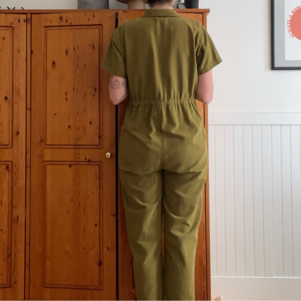 SOLD - Noble Utility Suit jumpsuit in “Moss Green” - Picture 6 of 10